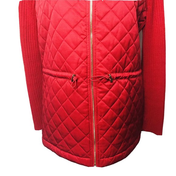 Rafaella Weekend Qulited Knitted Zip Up Jacket - Picture 7 of 9